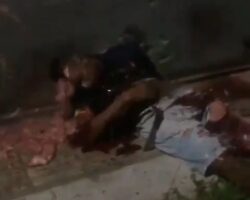 Gangsters blow his brain out of his head with shotgun