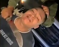 Guy begging cartel members to shoot him instead of cutting off his head