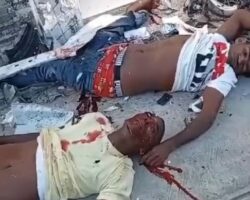 Two men crushed by uncontrollable vehicle