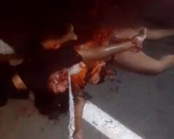 Young couple on motorcycle killed in head-on collision with truck
