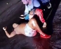 Aftermath of tragic traffic accident in Santarém