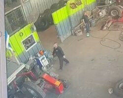 Arab man working at tire repair shop dies after tire explosion