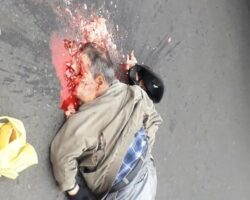 Elderly Peruvian man crushed by bus