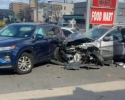 Elderly man fatally struck by SUV while waiting for bus