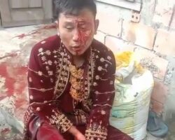 Groom is attacked by unknown men during wedding ceremony