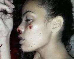 Mother films her daughter shot by gangsters