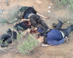 Photos of dead Druze fighters killed by Bedouin Sunni militants