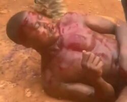 Thief in Cameroon is beaten by entire village