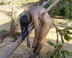 Washed-up female tsunami victim