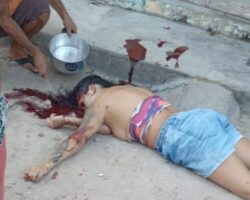 Young Brazilian woman murdered in front of her house