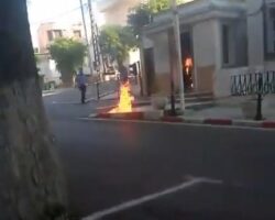 Algerian sets himself on fire in protest against going to prison