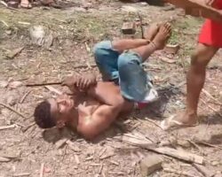 Busted Brazilian phone thief gets beaten
