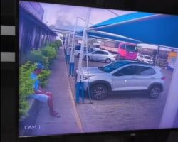 Guy throws himself under wheels of moving truck