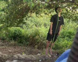 Hanged man found at village gas station