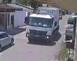Little girl crushed by garbage truck
