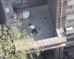 Man jumps out of the window of tall building after committing murder