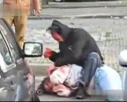 Multiple stabbed by her ex in the middle of street