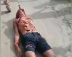 Pedophile was lynched to death and dragged