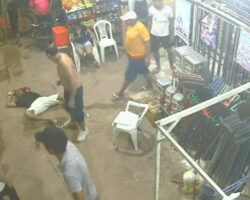 Stabbed to death while drinking alcohol on sidewalk