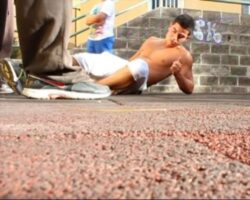 Young man gave himself concussion doing parkour