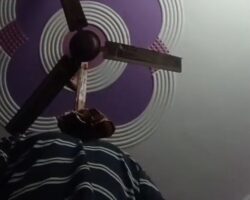 Desperate man hanged himself on ceiling fan and broadcast it live