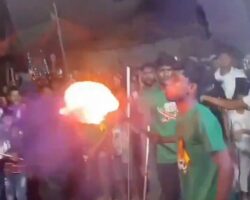Fire performer bursts into flames and burns to death