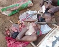 Man caught with remains of young woman for ritual purposes