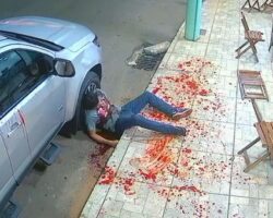 Man fatally stabbed in neck outside ice cream shop