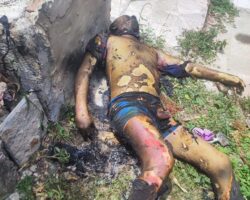 Man found murdered and burned in cemetery