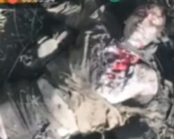 Painful death of Russian soldier hit by drone