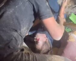 Palestinian little girls died under rubble of collapsed building