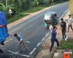 Truck crushes Bangladeshi police officer’s leg