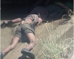 Two thugs drowned while trying to escape from police