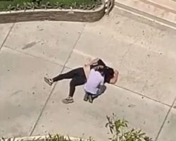 Worker in Colombia fell from 11th floor of building