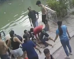 Young siblings drowned after going outside to play with ball