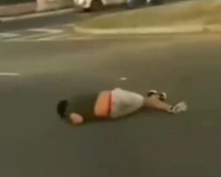 Dude falls from overpass while taking photos