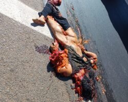Fatal collision of female motorcyclist with truck on BR-153 in Uruaçu
