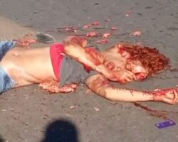 Female pedestrian in Bahia crushed by truck