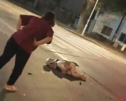 Inattentive driver hit couple on scooter