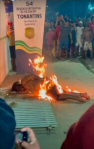 Lynched and set on fire for murder and attempted murder