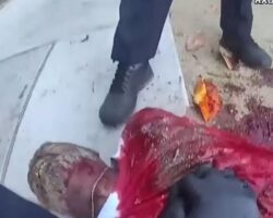 Man points gun at officers and gets shot dead immediately