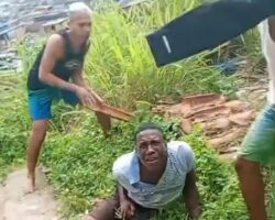 Painful lesson for thief from favela
