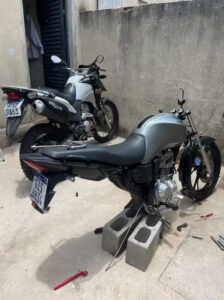 Painful punishment for two motorcycle thieves