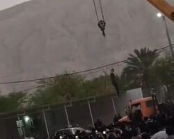 Public execution of murderer in Iran
