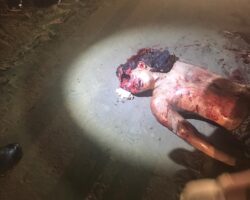 Unidentified man executed with more than 30 gunshots