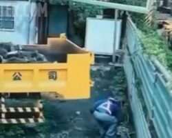 Worker crushed to death by truck with its handbrake released