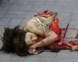 Young Chinese woman torn apart by bomb in car