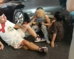 Car at high speed crashed into festival attendees in Wuhan, China