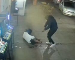 Cold-bloodedly murdered during robbery
