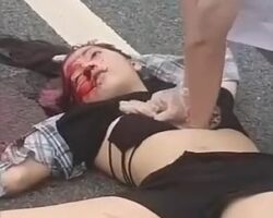 Collision of two motorcycles cost young Chinese woman her life